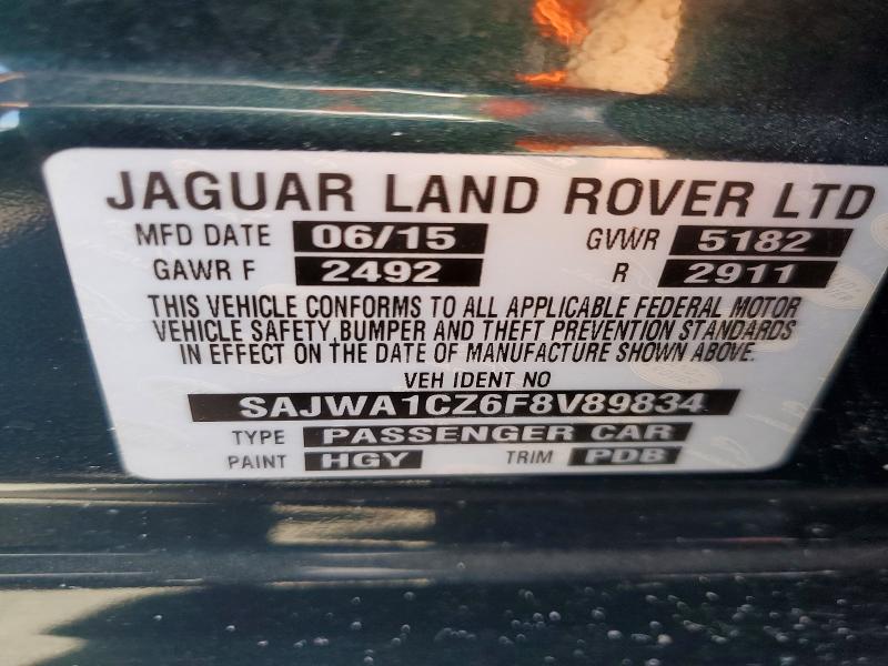 Aukcja sprzedaży 2015 Jaguar Xj, vin: SAJWA1CZ6F8V89834, numer aukcji: 52400486