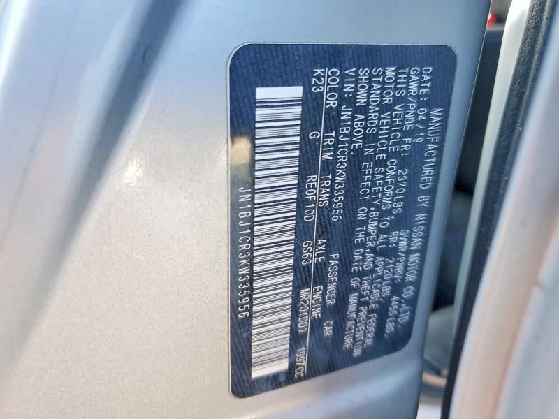 Продажа на аукционе авто 2019 Nissan Rogue Sport, vin: JN1BJ1CR3KW335956, номер лота: 54601056