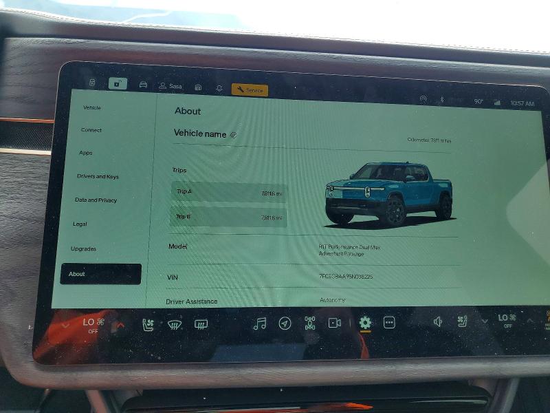 Aukcja sprzedaży 2025 Rivian R1t, vin: 7FCTGBAA9SN038225, numer aukcji: 53447366