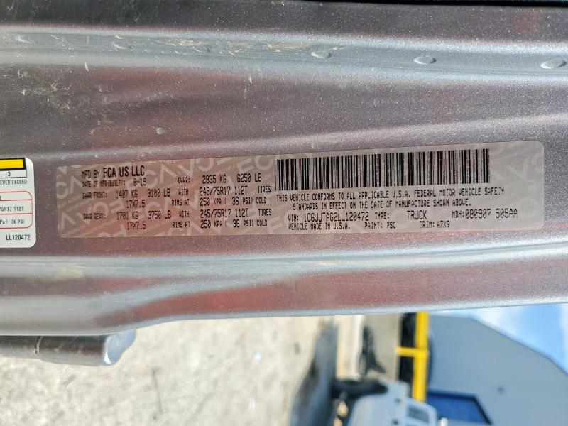 Продажа на аукционе авто 2020 Jeep Gladiator, vin: 1C6JJTAG2LL120472, номер лота: 54837576