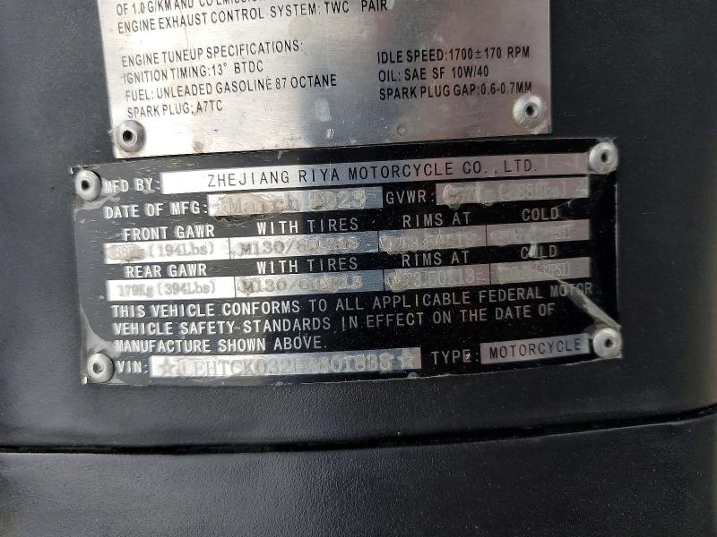 2023 Genuine Scooter Co. Scooter მანქანა იყიდება აუქციონზე, vin: LEHTCK032PRS01838, აუქციონის ნომერი: 51272686