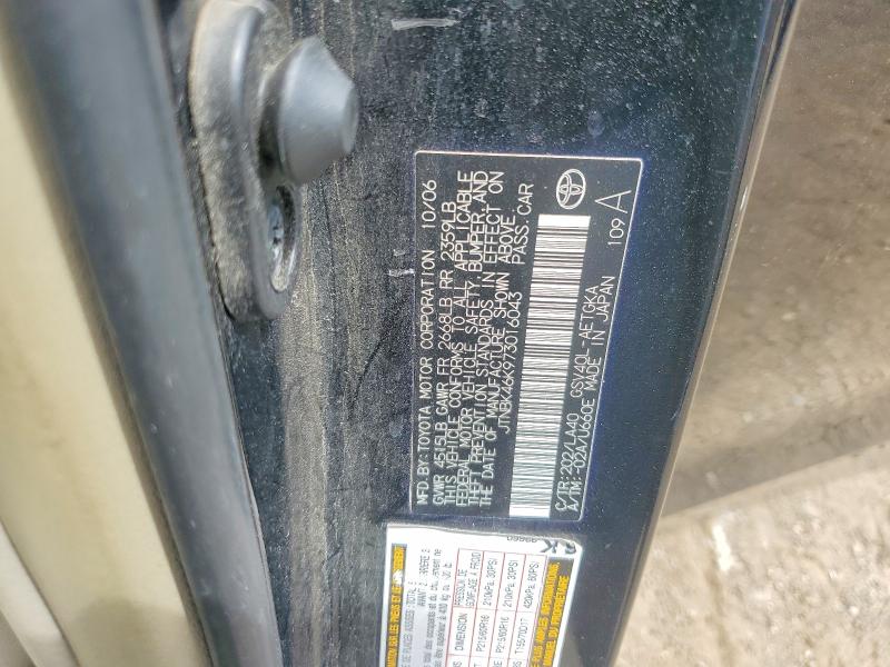 Aukcja sprzedaży 2007 Toyota Camry, vin: JTNBK46K973016043, numer aukcji: 55576346