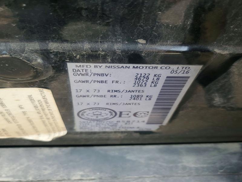 Продажа на аукционе авто 2016 Nissan Rogue, vin: 5N1AT2MV7GC858714, номер лота: 53966306