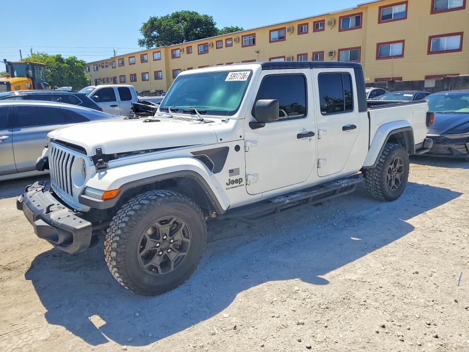 53917136 :رقم المزاد ، 1C6HJTAG1ML586250 vin ، 2021 Jeep Gladiator مزاد بيع