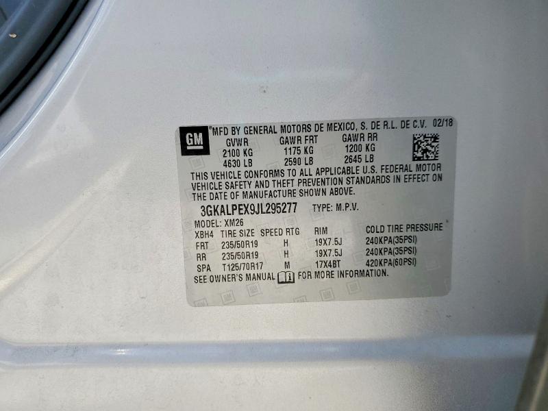 Продаж на аукціоні авто 2018 Gmc Terrain, vin: 3GKALPEX9JL295277, номер лоту: 53771416