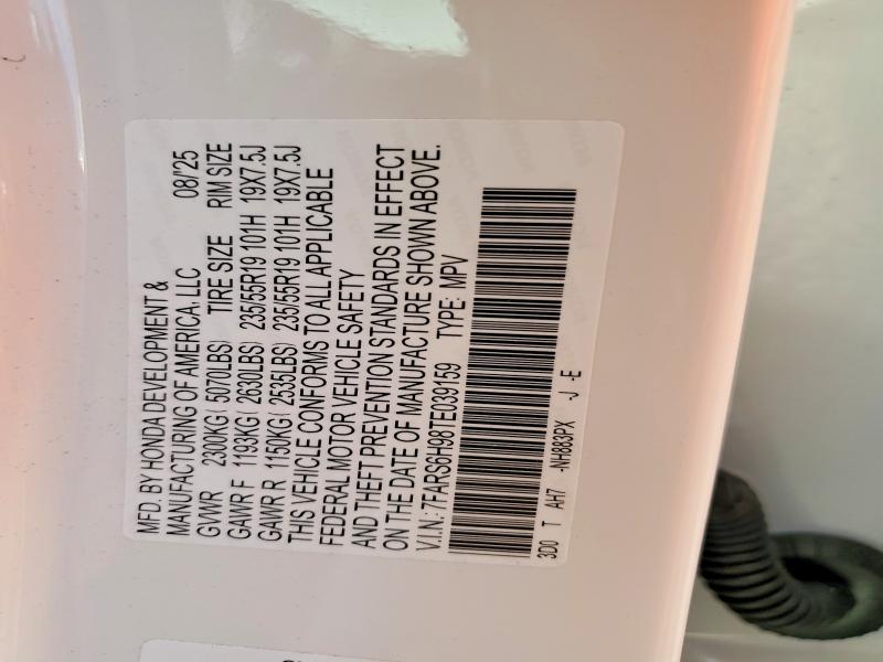 Aukcja sprzedaży 2026 Honda Cr-v, vin: 7FARS6H98TE039159, numer aukcji: 55411706