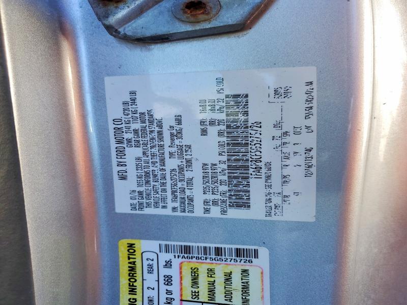 Продажа на аукционе авто 2016 Ford Mustang, vin: 1FA6P8CF5G5275726, номер лота: 52346886