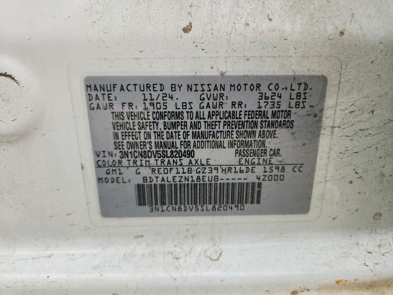 Продаж на аукціоні авто 2025 Nissan Versa, vin: 3N1CN8DV5SL820490, номер лоту: 52915106