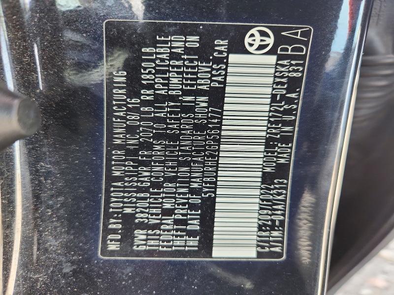 Aukcja sprzedaży 2016 Toyota Corolla, vin: 5YFBURHE2GP561477, numer aukcji: 49683956