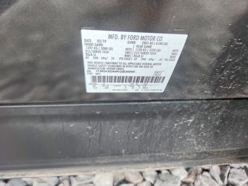 Продажа на аукционе авто 2019 Ford Explorer, vin: 1FM5K8D84KGB36006, номер лота: 54413596