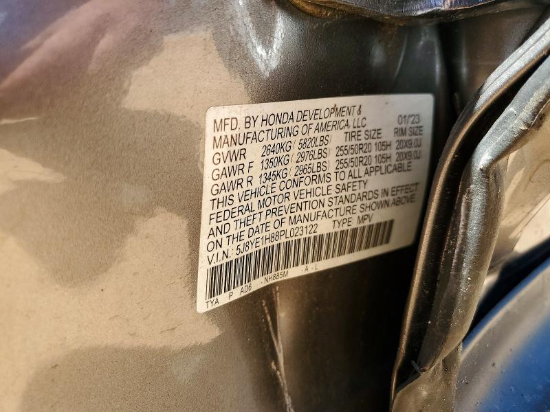 2023 Acura Mdx მანქანა იყიდება აუქციონზე, vin: 5J8YE1H88PL023122, აუქციონის ნომერი: 53047246