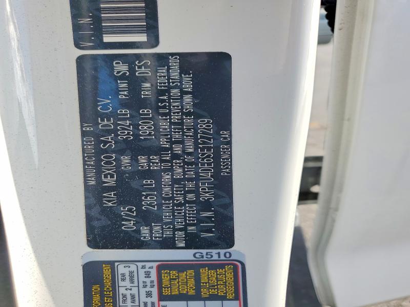 Aukcja sprzedaży 2025 Kia K4, vin: 3KPFU4DE6SE127289, numer aukcji: 52374636