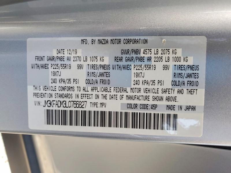 Aukcja sprzedaży 2020 Mazda Cx-5, vin: JM3KFADM3L0766827, numer aukcji: 55464316
