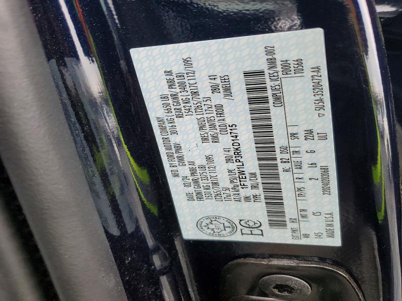 Продажа на аукционе авто 2024 Ford F150, vin: 1FTEW1LP3RKD14715, номер лота: 51823596