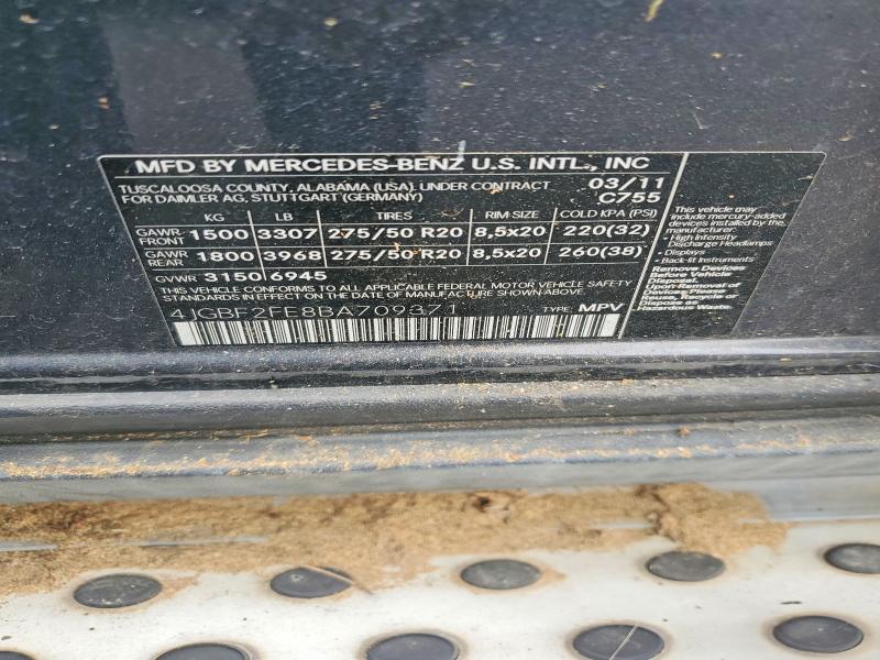 Продаж на аукціоні авто 2011 Mercedes-benz Gl, vin: 4JGBF2FE8BA709371, номер лоту: 55096556