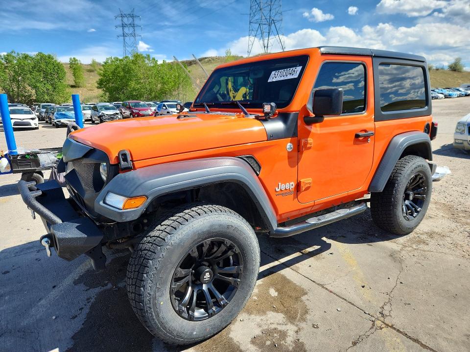 53103046 :رقم المزاد ، 1C4GJXAN4JW237202 vin ، 2018 Jeep Wrangler مزاد بيع