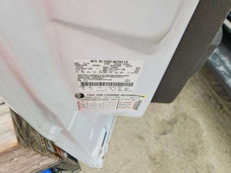 54558416 :رقم المزاد ، 1FTEW1CM8BKD06394 vin ، 2011 Ford F150 مزاد بيع