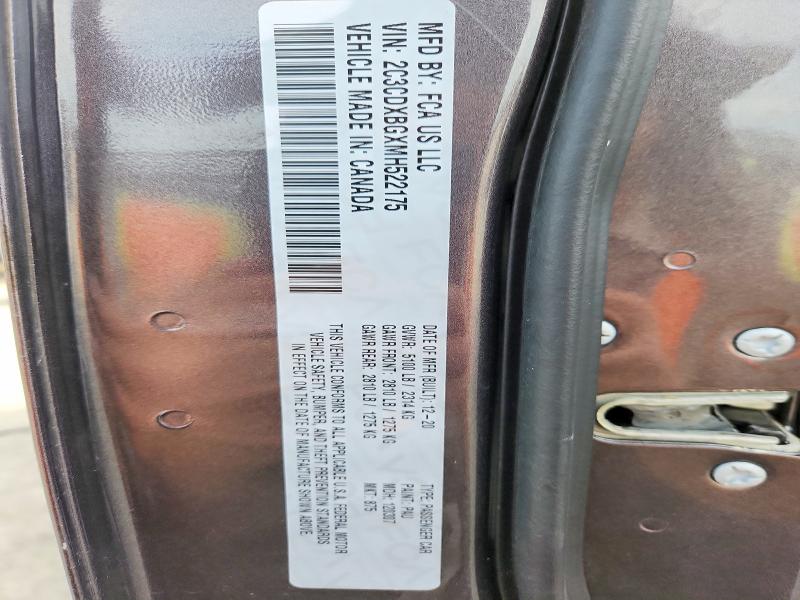 52165386 :رقم المزاد ، 2C3CDXBGXMH522175 vin ، 2021 Dodge Charger مزاد بيع