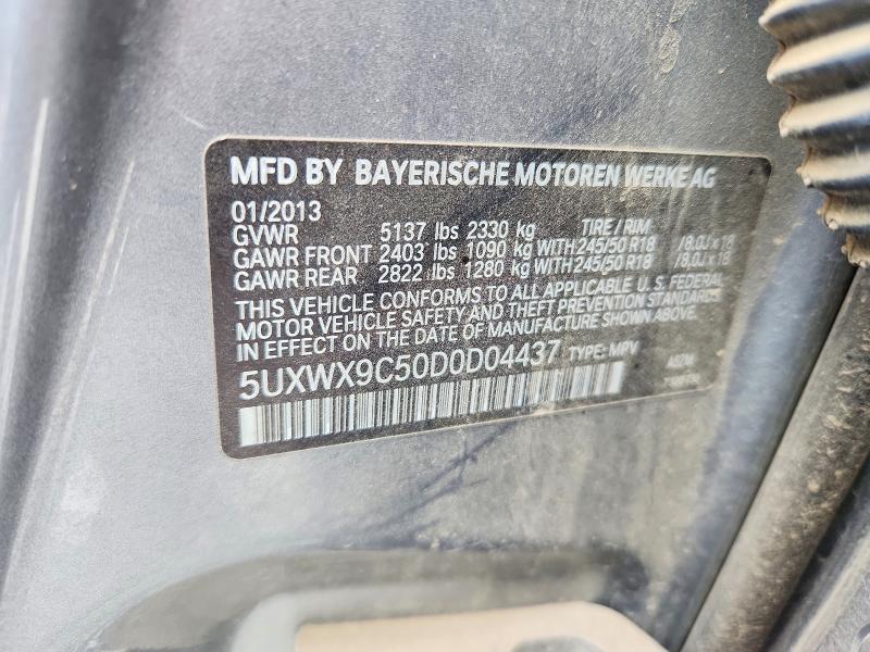 Aukcja sprzedaży 2013 Bmw X3, vin: 5UXWX9C50D0D04437, numer aukcji: 55218726