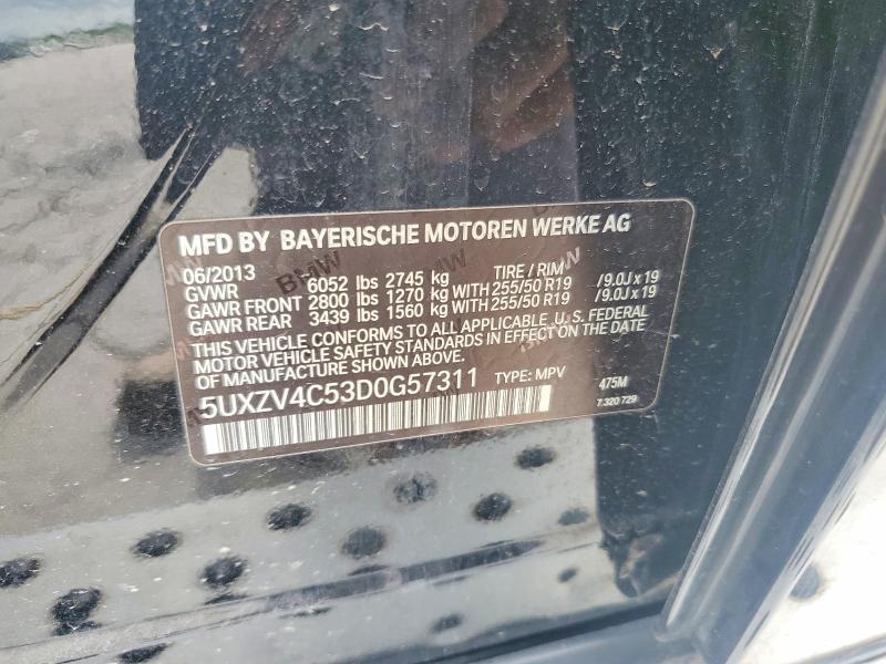 Aukcja sprzedaży 2013 Bmw X5, vin: 5UXZV4C53D0G57311, numer aukcji: 55062386