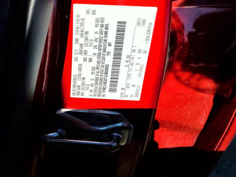 Aukcja sprzedaży 2018 Ford Escape, vin: 1FMCU9GD7JUB09902, numer aukcji: 53026006