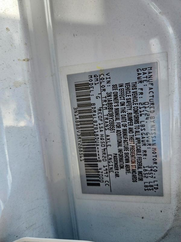 54549766 :رقم المزاد ، 3N1AB8BV3RY288561 vin ، 2024 Nissan Sentra مزاد بيع
