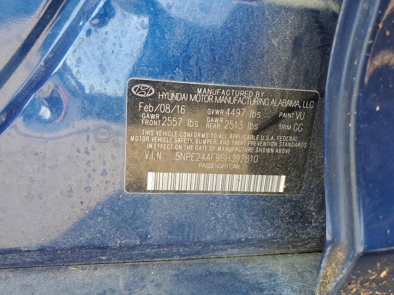 Продажа на аукционе авто 2016 Hyundai Sonata, vin: 5NPE24AF9GH392810, номер лота: 54315886