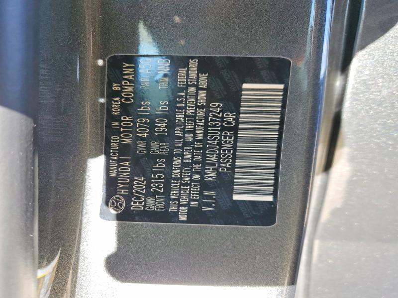 2025 Hyundai Elantra Hybrid მანქანა იყიდება აუქციონზე, vin: KMHLM4DJ4SU137249, აუქციონის ნომერი: 52043526