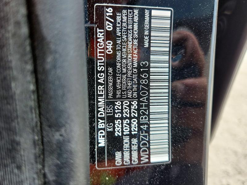 Продаж на аукціоні авто 2017 Mercedes-benz E, vin: WDDZF4JB2HA078613, номер лоту: 52817336