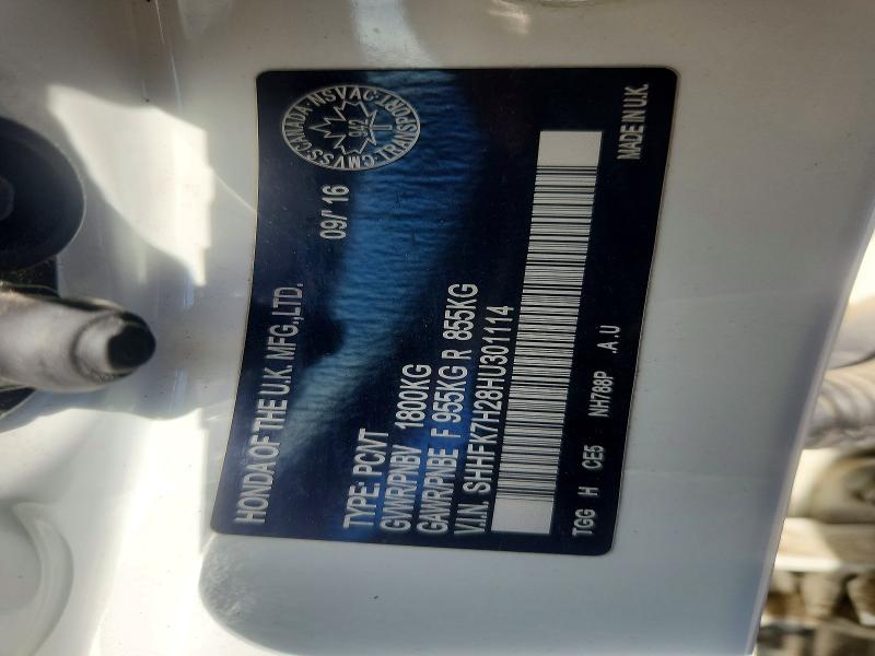 Aukcja sprzedaży 2017 Honda Civic, vin: SHHFK7H28HU301114, numer aukcji: 54168906