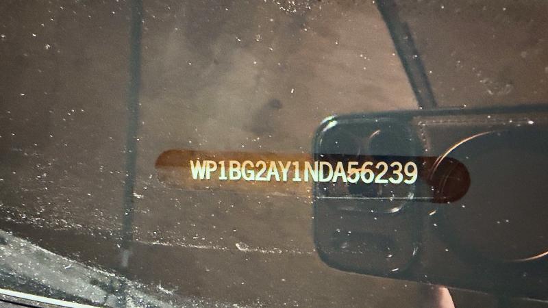 Aukcja sprzedaży 2022 Porsche Cayenne, vin: WP1BG2AY1NDA56239, numer aukcji: 54986166