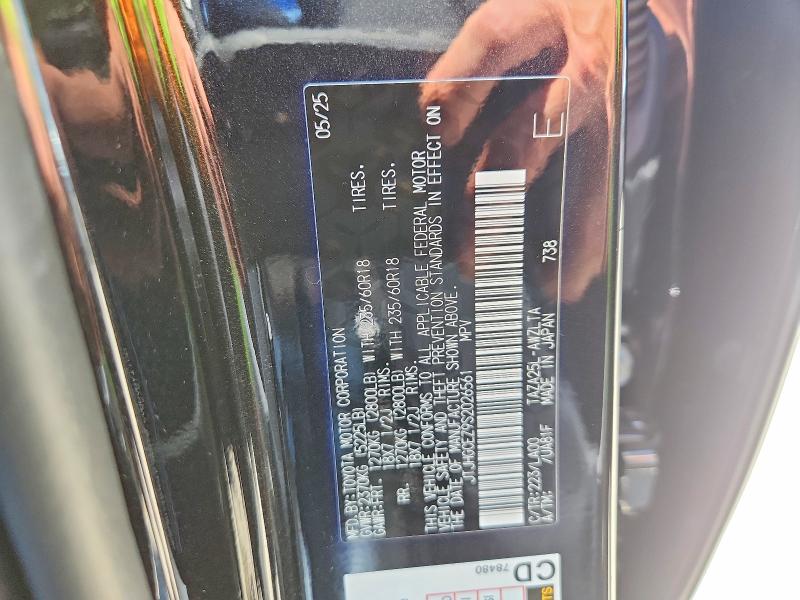 Aukcja sprzedaży 2025 Lexus Nx, vin: JTJHGCEZ9S2026561, numer aukcji: 53602446