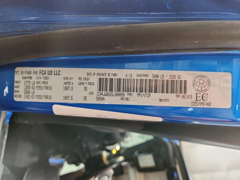 Продаж на аукціоні авто 2016 Jeep Wrangler, vin: 1C4AJWBG2GL300050, номер лоту: 52553236