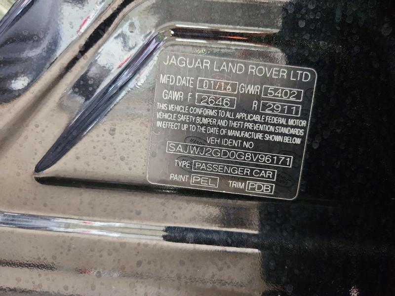 2016 Jaguar Xjl მანქანა იყიდება აუქციონზე, vin: SAJWJ2GD0G8V96171, აუქციონის ნომერი: 53185146