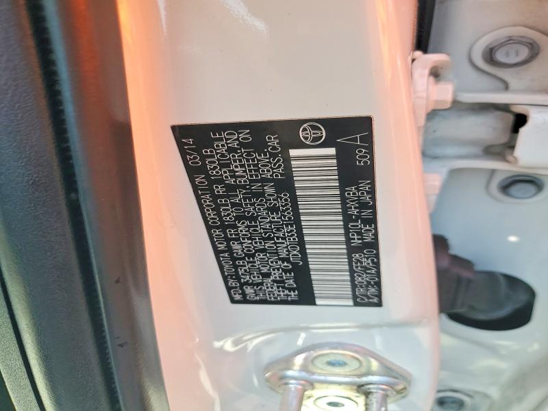 2014 Toyota Prius C მანქანა იყიდება აუქციონზე, vin: JTDKDTB33E1563356, აუქციონის ნომერი: 55084256