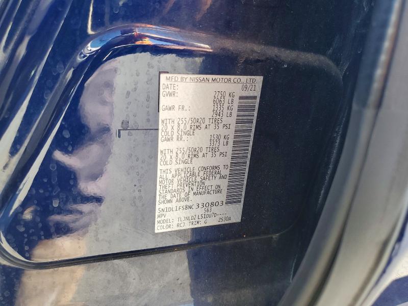 Продажа на аукционе авто 2022 Infiniti Qx60, vin: 5N1DL1FS8NC330803, номер лота: 52932036