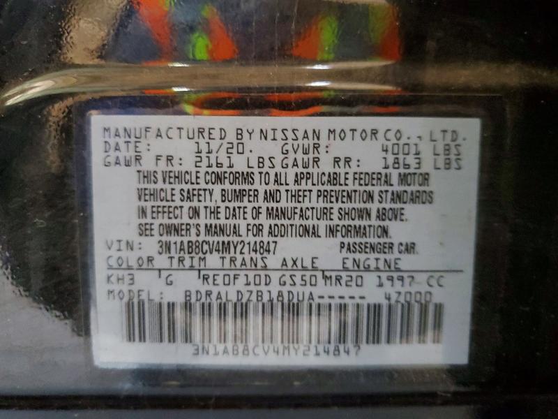 2021 Nissan Sentra მანქანა იყიდება აუქციონზე, vin: 3N1AB8CV4MY214847, აუქციონის ნომერი: 53735216
