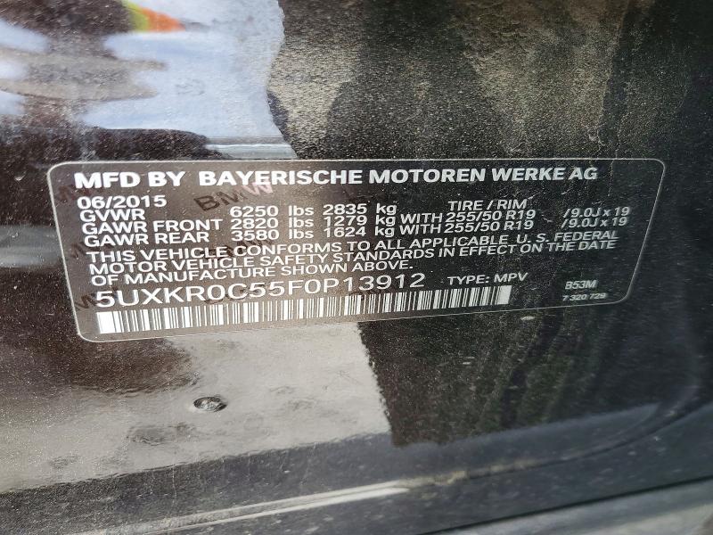 Aukcja sprzedaży 2015 Bmw X5, vin: 5UXKR0C55F0P13912, numer aukcji: 52569776