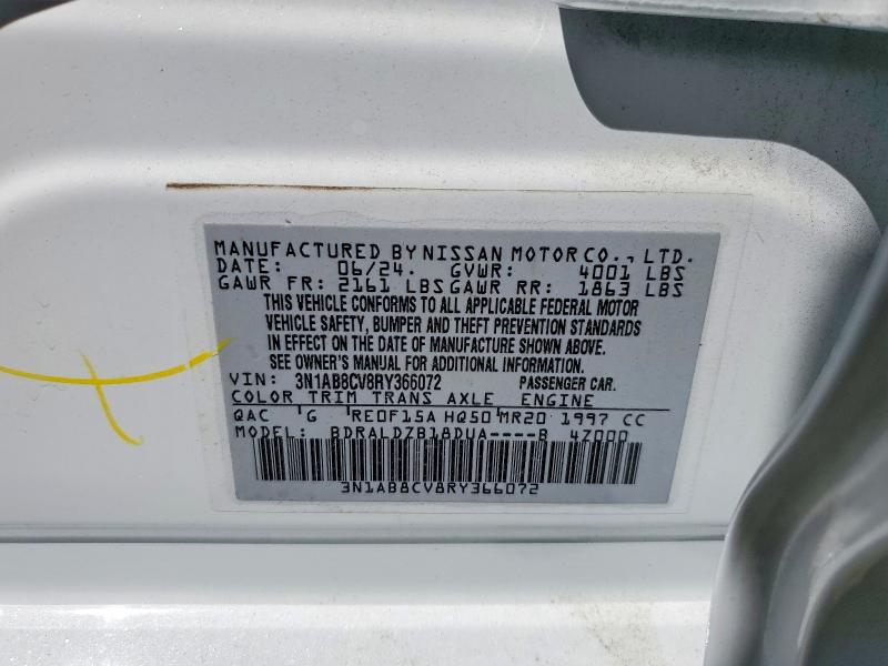 Aukcja sprzedaży 2024 Nissan Sentra, vin: 3N1AB8CV8RY366072, numer aukcji: 55306786