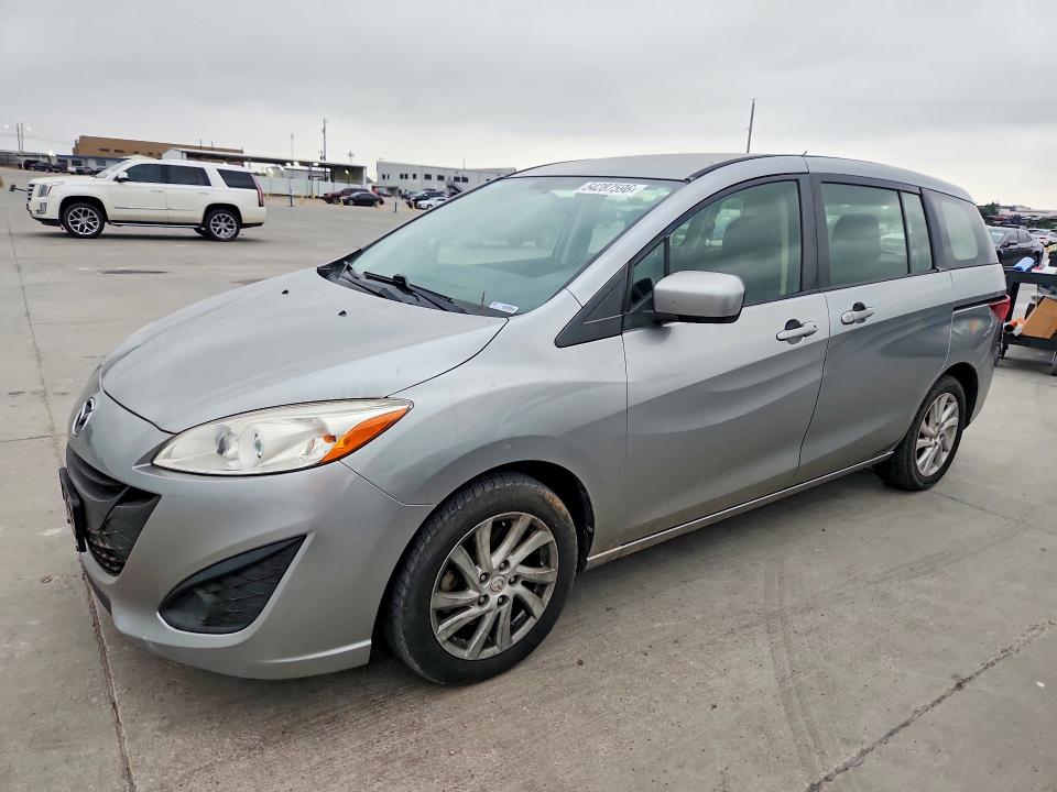 2012 Mazda 5 მანქანა იყიდება აუქციონზე, vin: JM1CW2BLXC0132718, აუქციონის ნომერი: 54287596