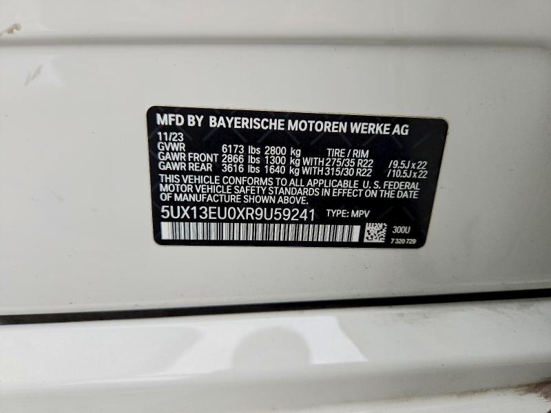 Продажа на аукционе авто 2024 Bmw X5, vin: 5UX13EU0XR9U59241, номер лота: 55017326