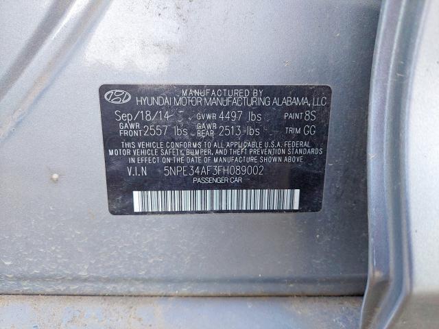 55117716 :رقم المزاد ، 5NPE34AF3FH089002 vin ، 2015 Hyundai Sonata مزاد بيع