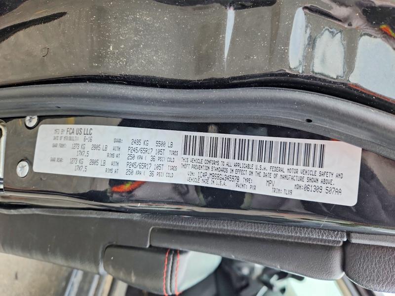 Aukcja sprzedaży 2016 Jeep Cherokee, vin: 1C4PJMBS8GW345978, numer aukcji: 54868816