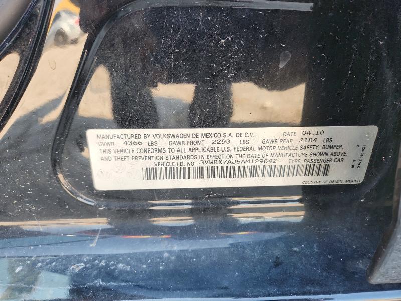 Продаж на аукціоні авто 2010 Volkswagen Jetta, vin: 3VWRX7AJ5AM129642, номер лоту: 53763756