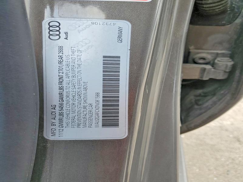 Продажа на аукционе авто 2013 Audi A7, vin: WAU2GAFCXDN081588, номер лота: 52778566