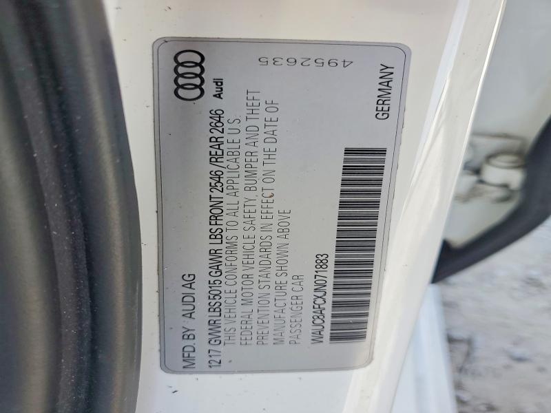 Aukcja sprzedaży 2018 Audi A6, vin: WAUC8AFCXJN071883, numer aukcji: 53538336