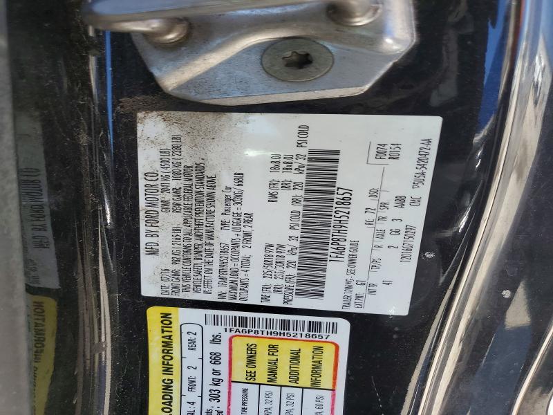 Aukcja sprzedaży 2017 Ford Mustang, vin: 1FA6P8TH9H5218657, numer aukcji: 54161266