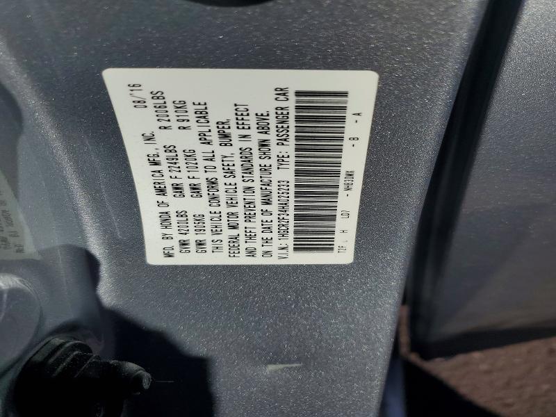 Продаж на аукціоні авто 2017 Honda Accord, vin: 1HGCR2F34HA025233, номер лоту: 54177376