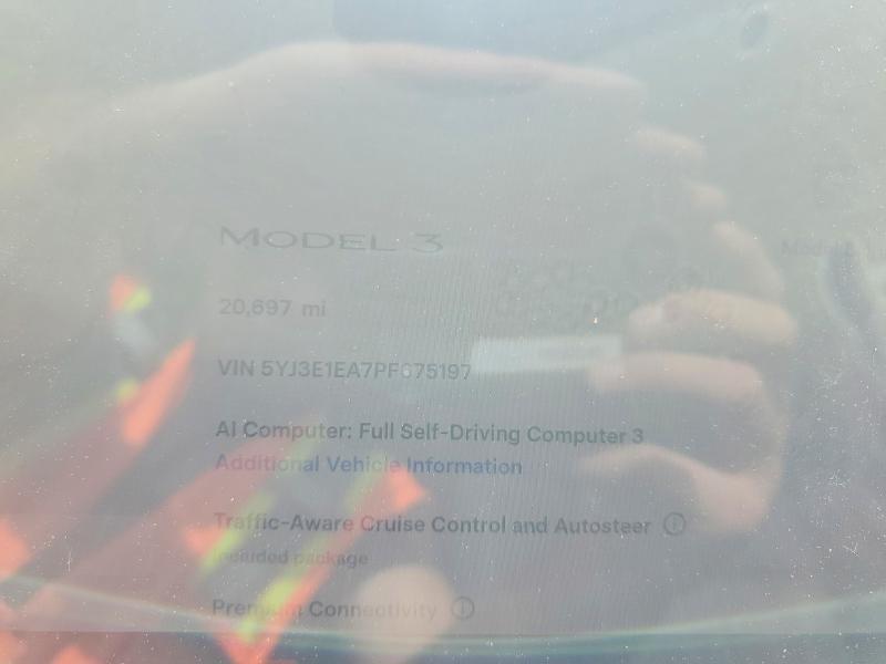 Продажа на аукционе авто 2023 Tesla Model 3, vin: 5YJ3E1EA7PF675197, номер лота: 54444126
