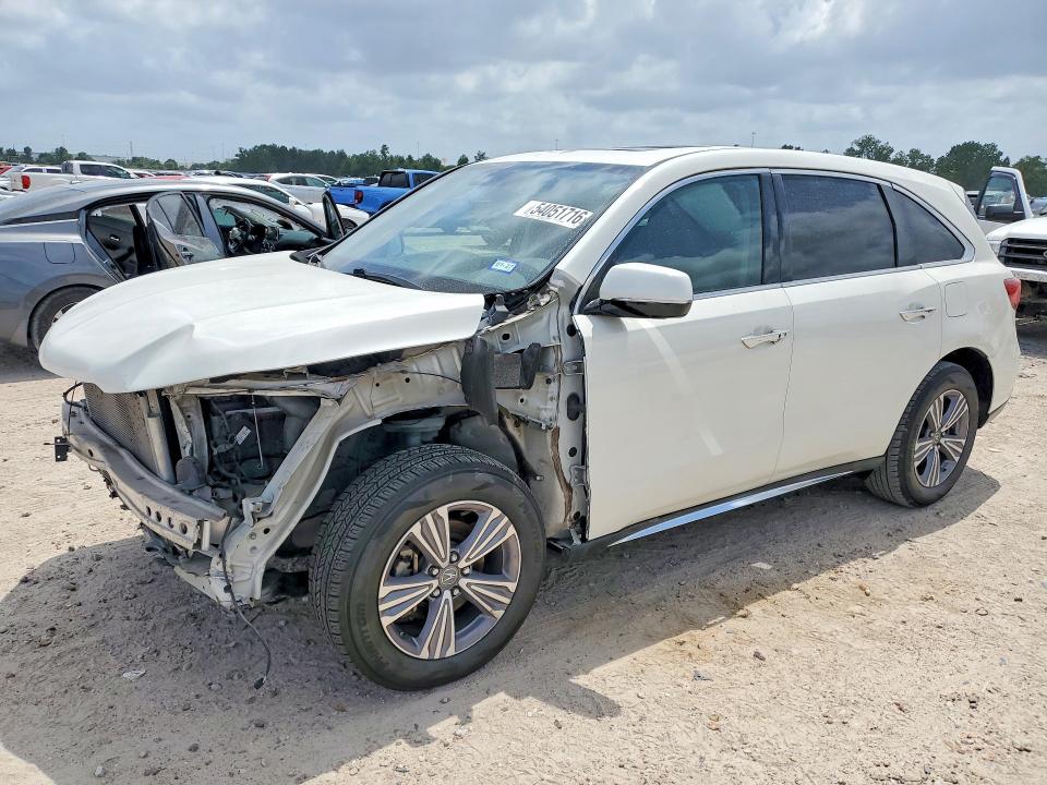 2017 Acura Mdx მანქანა იყიდება აუქციონზე, vin: 5FRYD4H50HB030206, აუქციონის ნომერი: 54051716